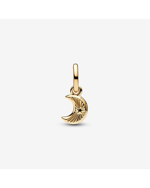 Pandora Metallic Crescent Moon Mini Dangle Charm
