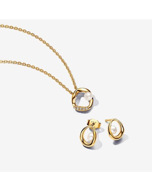 Pandora necklace and earring set uk deals