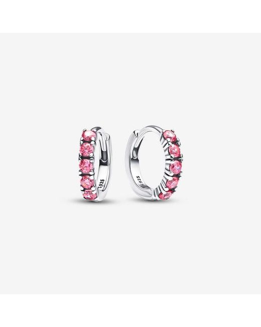Pandora Pink Huggie Earrings