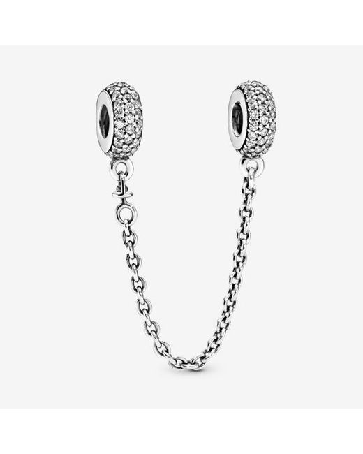 Pandora Metallic Sparkling Pavé Safety Chain Charm