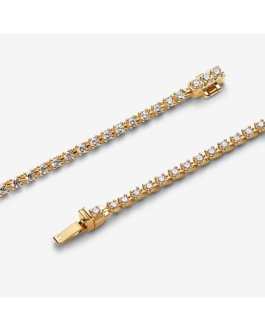 Pandora Metallic Era Lab-Grown Diamond Tennis Bracelet