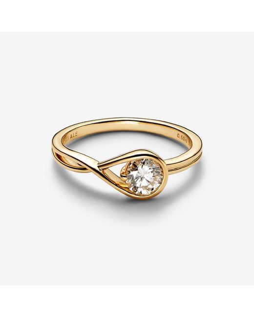 Pandora Metallic Infinite 14K Lab-Grown Diamond Ring