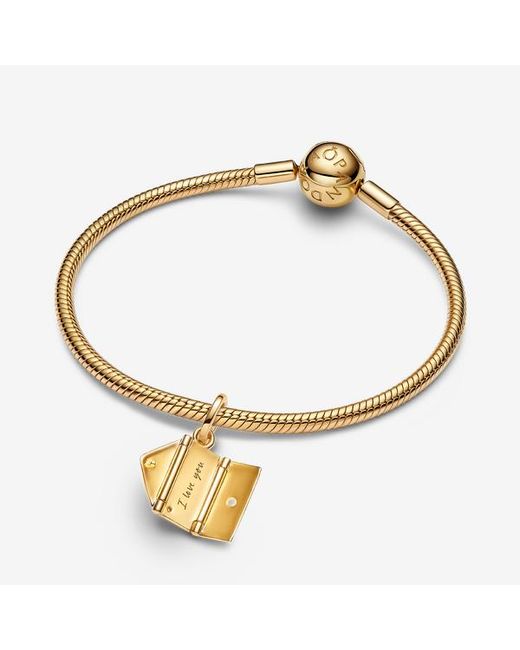 Pandora Metallic Engravable & Openable Envelope Dangle Charm