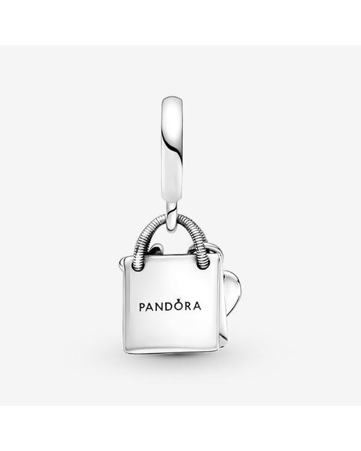 Pandora White Shopping Bag Dangle Charm