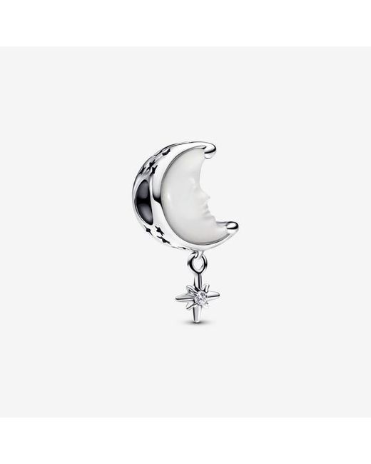 Pandora White Moon & North Star Charm