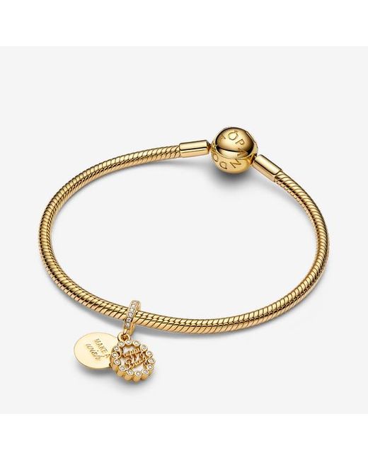 Pandora Metallic Happy Birthday Cake Dangle Charm