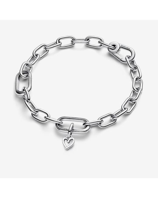 Pandora White Me Freehand Heart Mini Dangle Charm