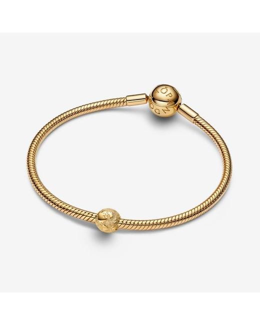 Pandora Metallic Textured Globe Mini Charm