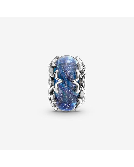 Pandora Blue Galaxy & Star Murano Charm