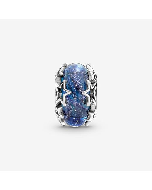 Pandora Blue Galaxy & Star Murano Charm