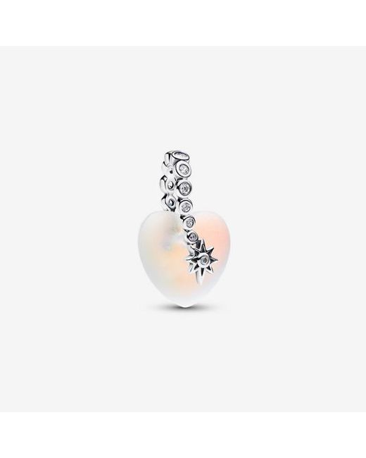 Pandora Metallic Shooting Star & Heart Dangle Charm