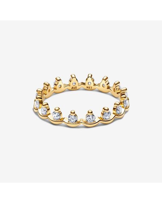 Pandora Metallic Sparkling Regal Band Ring