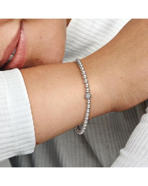 Pandora Metallic Women Silver Bangle - 597943-21