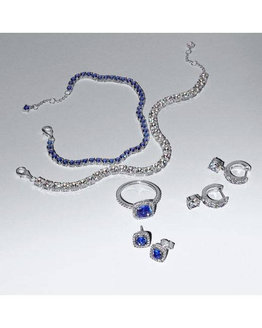 Pandora Metallic Sparkling Bold Tennis Bracelet