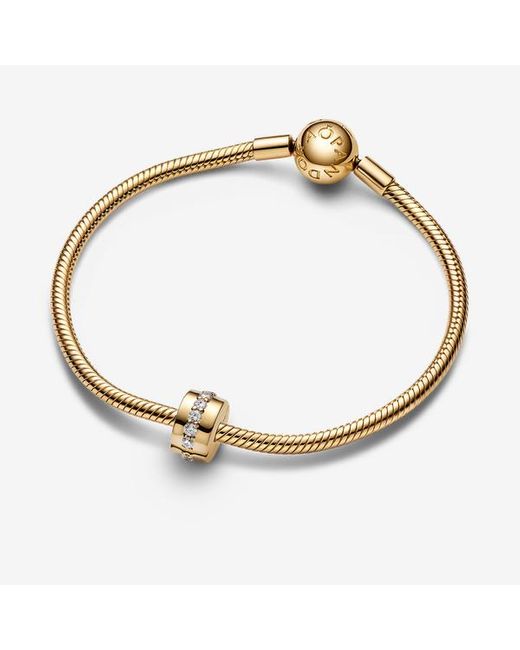 Pandora Metallic Sparkling Row Clip Charm