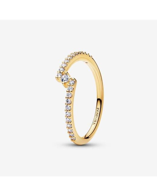 Pandora Metallic Sparkling Split Pavé Ring
