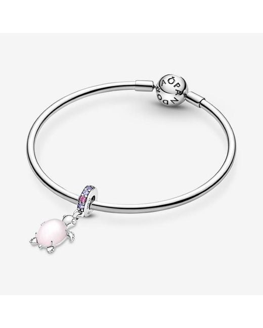 Pandora Pink Murano Glass Sea Turtle Dangle Charm