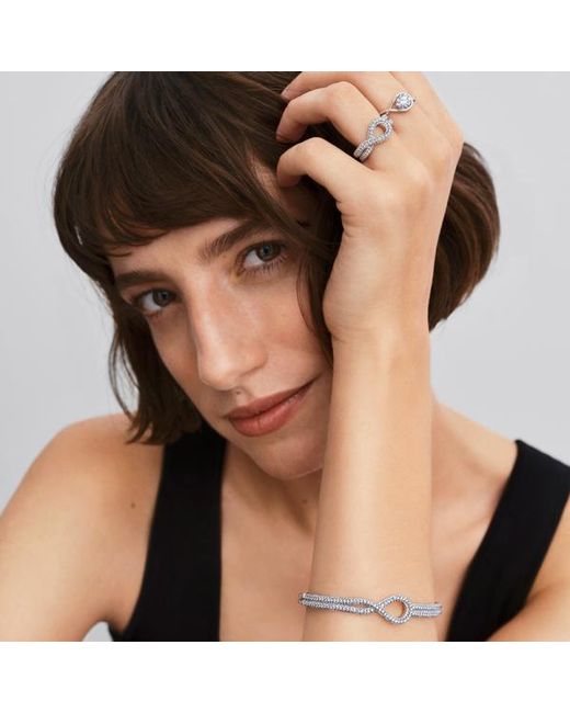 Pandora Metallic Infinite 14K Lab-Grown Diamond Ring