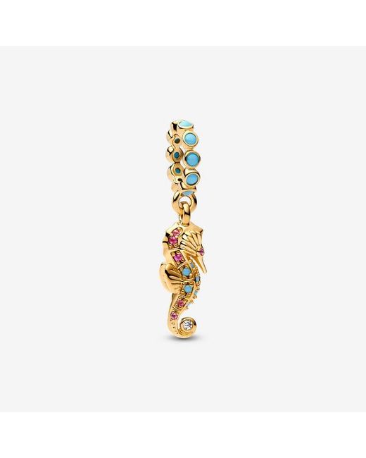 Pandora Metallic Seahorse Dangle Charm