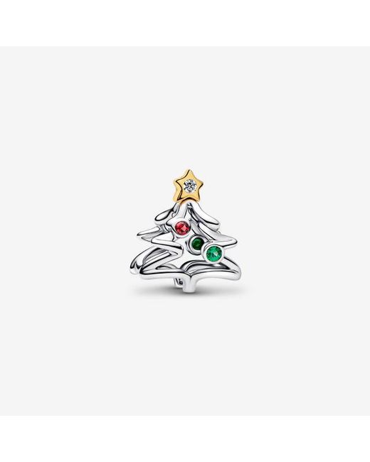 Pandora White Christmas Tree Charm