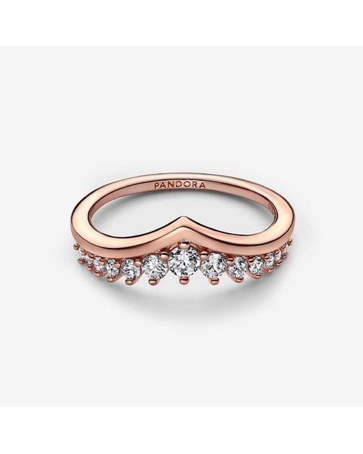 Pandora Metallic Timeless Wish Floating Pavé Ring