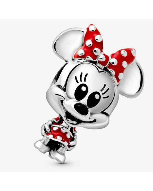 Pandora Red Disney Minnie Mouse Dotted Dress & Bow Charm