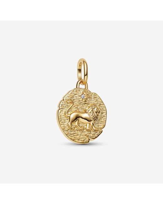 Pandora Metallic Lion Medallion Charm