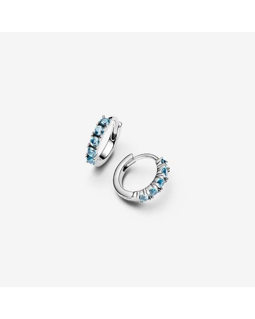 Pandora Blue Light Huggie Earrings