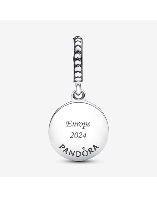 Pandora White Friends Are Family Dangle Charm