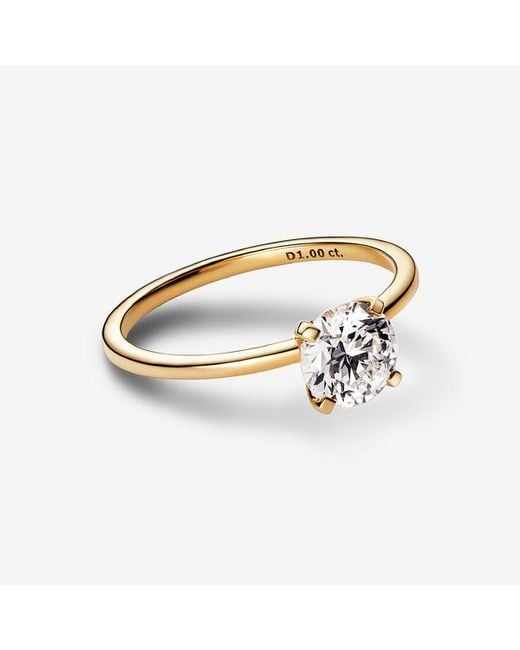 Pandora Metallic Era 14K Lab-Grown Diamond Ring