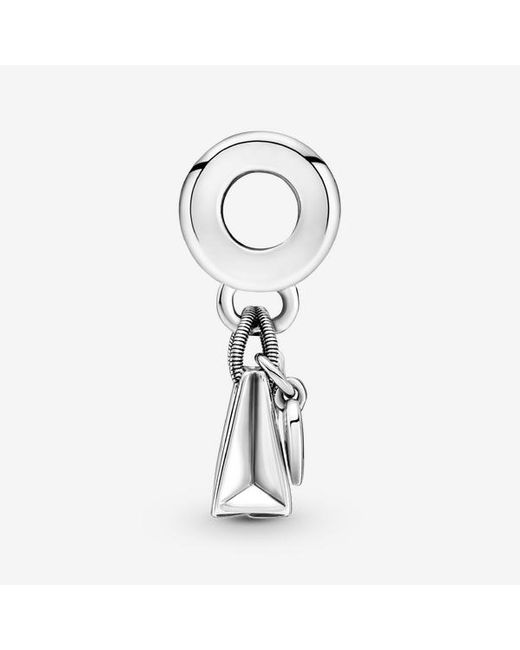 Pandora White Shopping Bag Dangle Charm