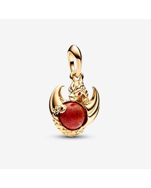 Pandora Metallic Game Of Thrones Dragon Fire Dangle Charm