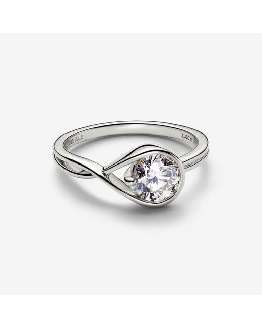 Pandora Metallic Infinite 14K Lab-Grown Diamond Ring