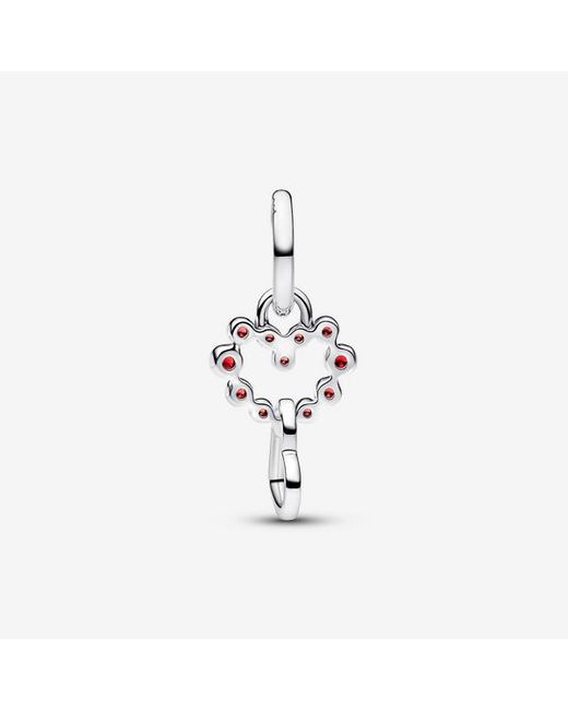 Pandora Metallic Connected Hearts & Stones Dangle Charm