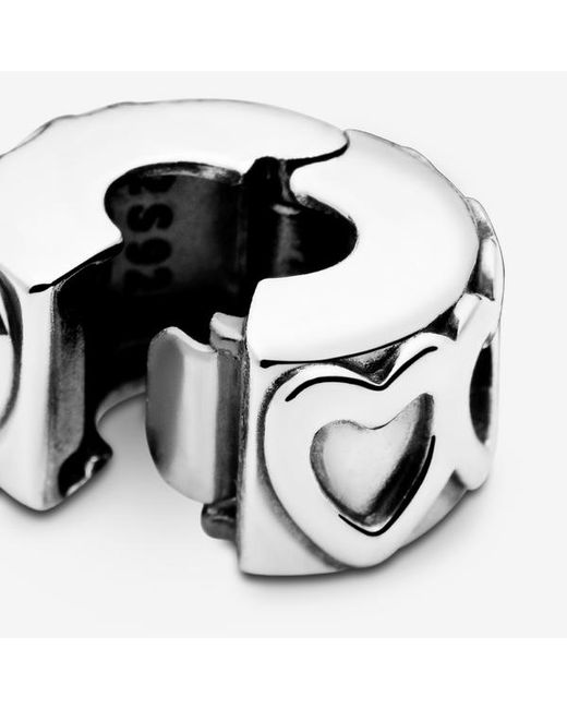 Pandora White Band Of Hearts Clip Charm
