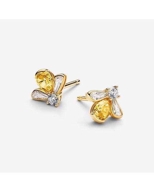Pandora Metallic Honey Bee Stud Earrings
