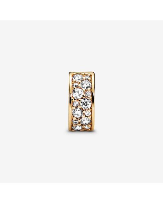Pandora Metallic Pavé Clip Charm