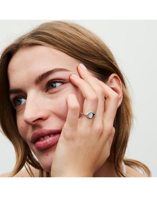 Pandora Metallic Engravable Signet Ring