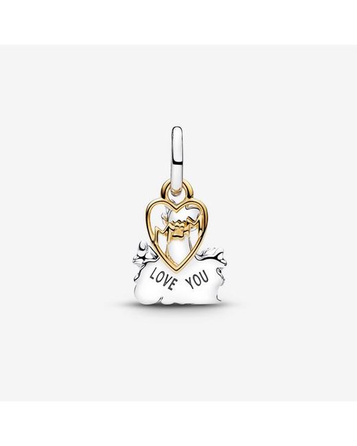 Pandora White Disney Aristocats Duchess & Kittens Dangle Charm