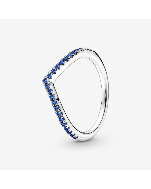 Pandora Timeless Wish Sparkling Blue Ring