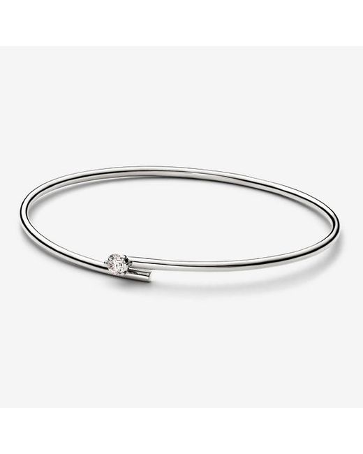 Pandora Metallic Nova 14K Lab-Grown Diamond Open Bangle
