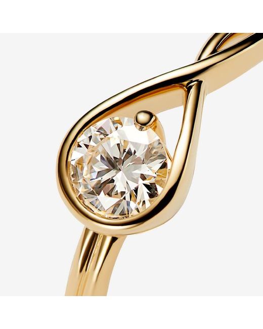 Pandora Metallic Infinite 14K Lab-Grown Diamond Ring