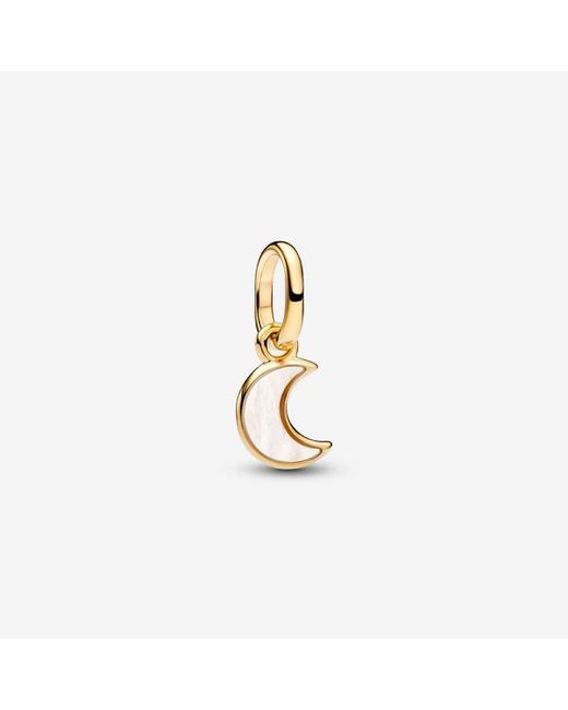Pandora Metallic Crescent Moon Mini Dangle Charm