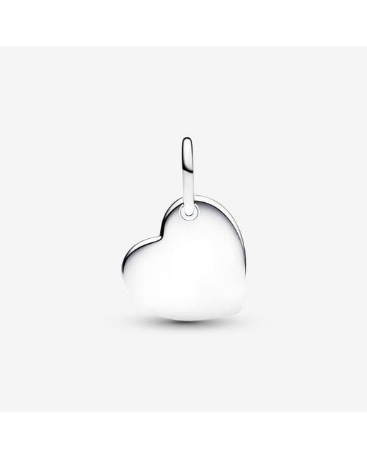 Pandora White June Heart Stone Dangle Charm