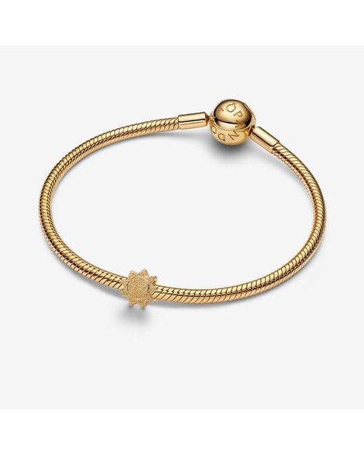 Pandora Metallic Textured Sun Mini Charm
