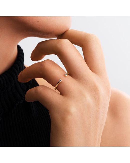 Pandora Metallic Era Bezel Lab-Grown Diamond Open Ring