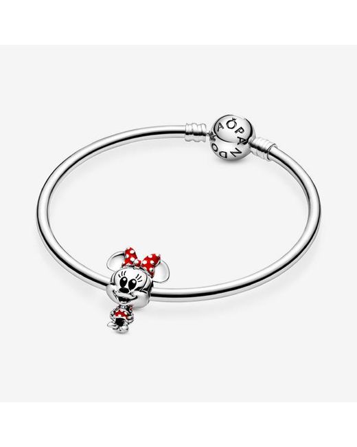 Pandora Red Disney Minnie Mouse Dotted Dress & Bow Charm