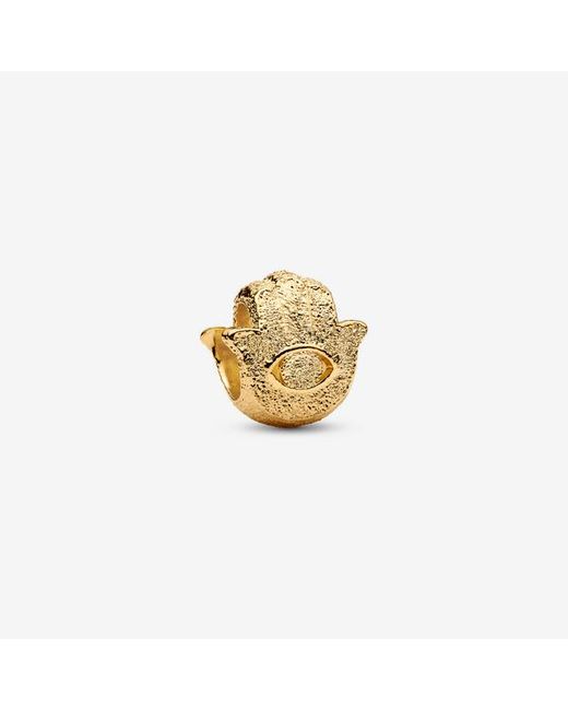 Pandora Metallic Textured Hamsa Hand Mini Charm