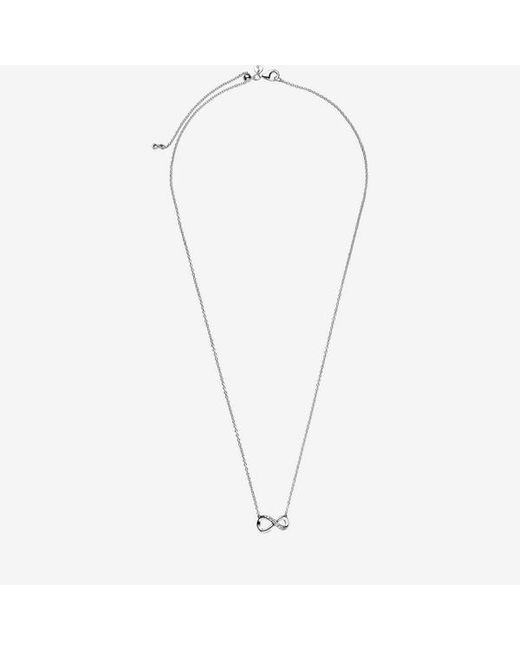 Pandora Metallic Sparkling Infinity Collier Necklace