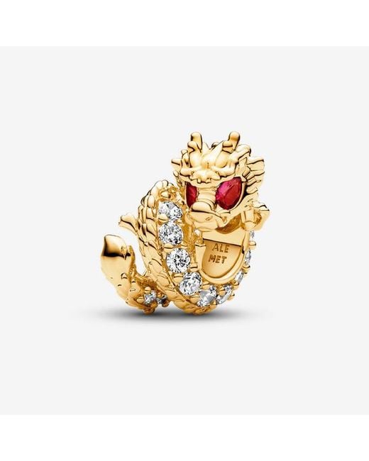 パンドラ Dragon Charm PANDORA Chinese Year Of The Dragon Charm in Metallic | Lyst UK